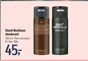 Føtex David Beckham deodorant tilbud