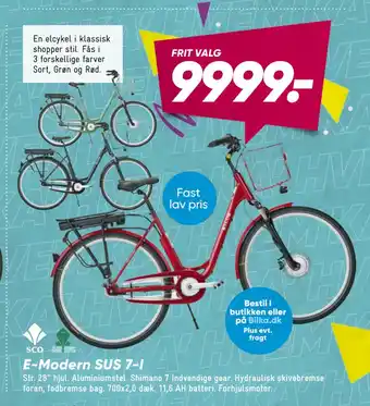 Bilka E-Modern SUS 7-I tilbud