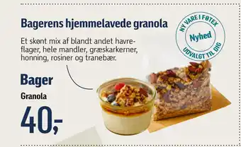 Føtex Bagerens hjemmelavede granola tilbud