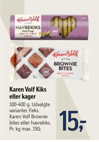Føtex Karen Volf Kiks eller kager tilbud