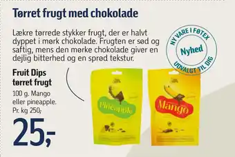 Føtex Tørret frugt med chokolade tilbud