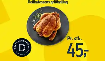 Føtex Delikatessens grillkylling tilbud