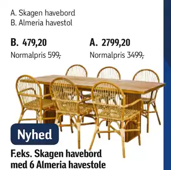 Føtex Almeria havestol tilbud