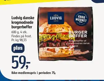 Føtex Ludvig danske krogmodnede burgerbøffer tilbud