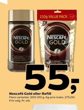 Coop 365 Nescafé Gold eller Refill tilbud