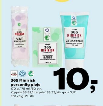 Coop 365 365 Minirisk personlig pleje tilbud