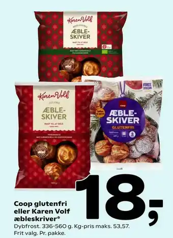 Coop 365 Coop glutenfri eller Karen Volf æbleskriver tilbud