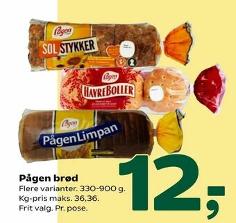 Coop 365 Pågen brød tilbud