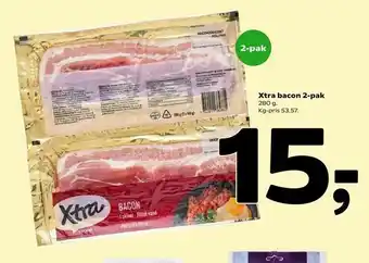 Coop 365 Xtra bacon 2-pak tilbud