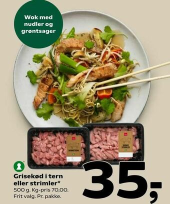 Coop 365 Grisekød i tern eller strimler tilbud