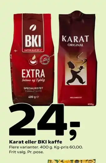 Coop 365 Karat eller BKI kaffe tilbud