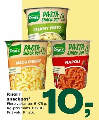 Coop 365 Knorr snackpot tilbud