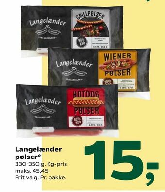 Coop 365 Langelænder pølser tilbud
