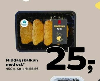 Coop 365 Middagskalkun med ost tilbud