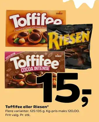Coop 365 Toffifee eller Riesen tilbud