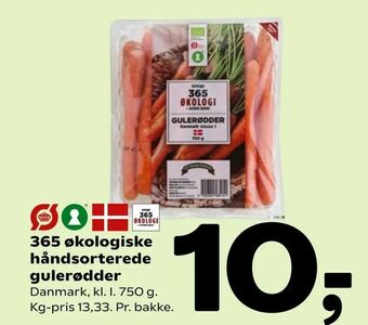 Coop 365 365 økologiske håndsorterede gulerødder tilbud