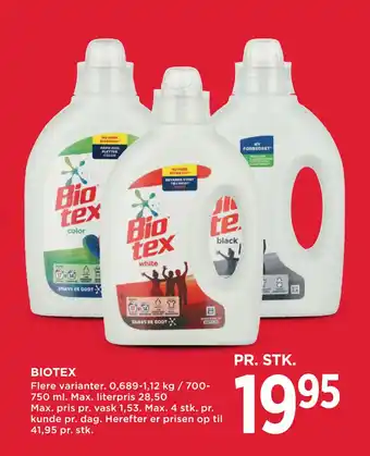 MENY BIOTEX tilbud