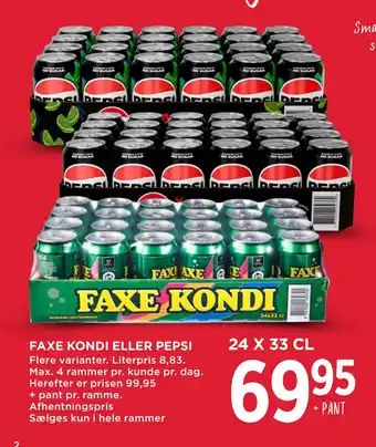 MENY FAXE KONDI ELLER PEPSI tilbud