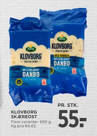 MENY KLOVBORG SKÆREOST tilbud