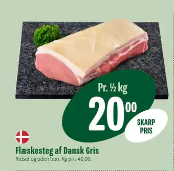 Min Købmand Flæskesteg af Dansk Gris tilbud