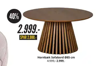 My Home Hornbæk Sofabord Ø85 cm tilbud