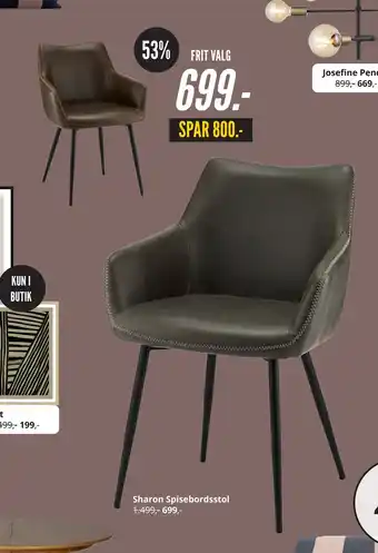 My Home Sharon Spisebordsstol tilbud