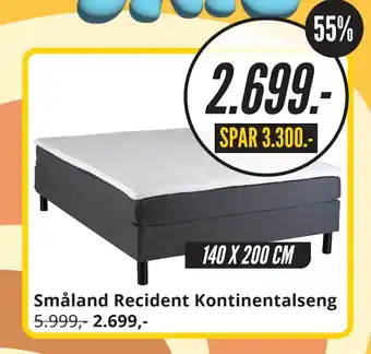 My Home Småland Recident Kontinentalseng tilbud