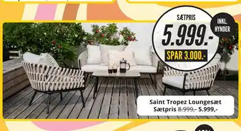 My Home Saint Tropez Loungesæt tilbud