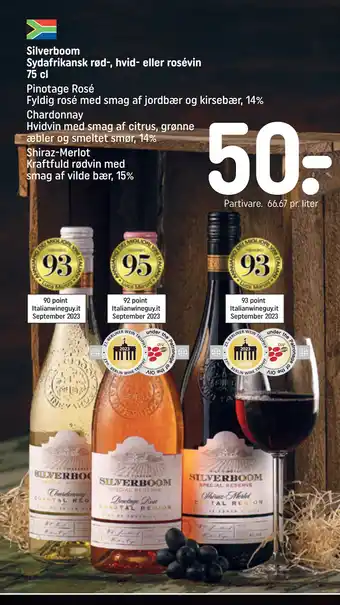 REMA 1000 Silverboom Sydafrikansk rød-, hvid- eller rosévin 75 cl tilbud