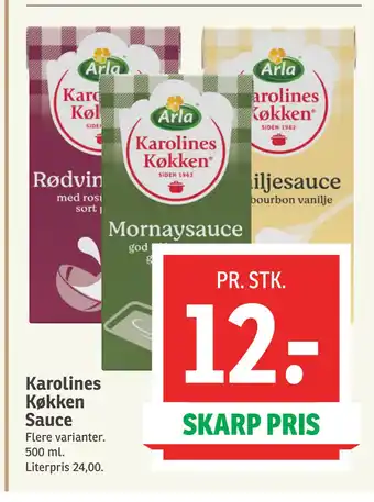 SPAR Karolines Køkken Sauce tilbud