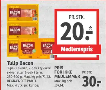 SPAR Tulip Bacon tilbud