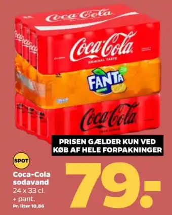 Netto Coca-Cola sodavand 24 x 33 cl. tilbud