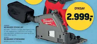 XL-BYG MILWAUKEE DYKSAV 18V tilbud