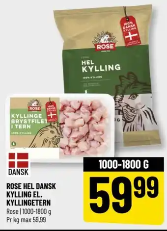 Løvbjerg ROSE HEL DANSK KYLLING EL. KYLLINGETERN tilbud