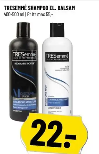 Løvbjerg TRESEMMÉ SHAMPOO EL. BALSAM tilbud