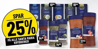 Løvbjerg SPAR 25% PÅ ALLE SANTA MARIA KRYDDERIER tilbud