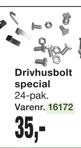 Harald Nyborg Drivhusbolt special tilbud