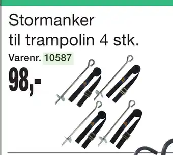 Harald Nyborg Stormanker til trampolin 4 stk tilbud