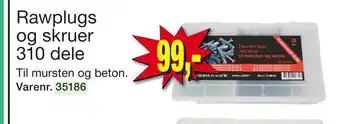 Harald Nyborg Rawplugs og skruer 310 dele tilbud