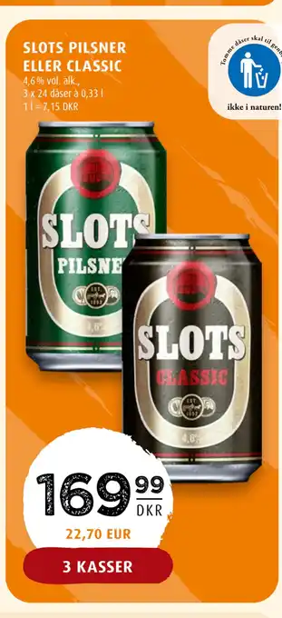 Scandinavian Park SLOTS PILSNER ELLER CLASSIC tilbud