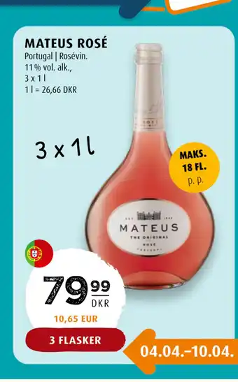 Scandinavian Park MATEUS ROSÉ tilbud