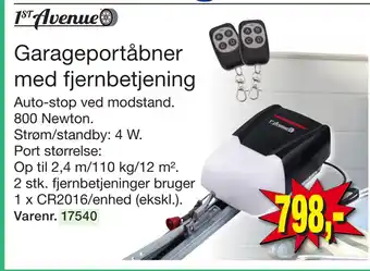 Harald Nyborg Garageportåbner med fjernbetjening tilbud
