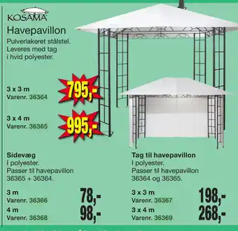 Harald Nyborg Tag til havepavillon tilbud