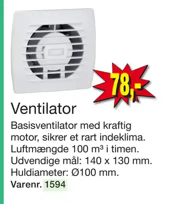 Harald Nyborg Ventilator tilbud