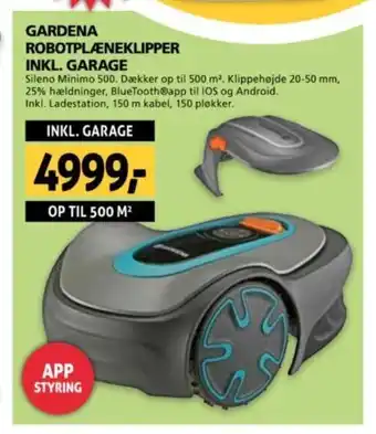 XL-BYG GARDENA ROBOTPLÆNEKLIPPER INKL. GARAGE tilbud