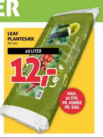 XL-BYG LEAF PLANTESÆK tilbud