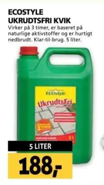 XL-BYG ECOSTYLE UKRUDTSFRI KVIK tilbud