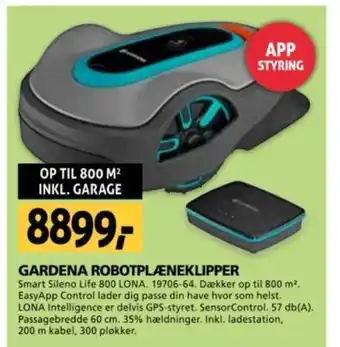 XL-BYG GARDENA ROBOTPLÆNEKLIPPER tilbud