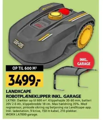 XL-BYG LANDXCAPE ROBOTPLÆNEKLIPPER INKL. GARAGE tilbud