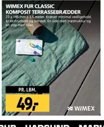 XL-BYG WIMEX FUR CLASSIC KOMPOSIT TERRASSEBRÆDDER tilbud